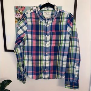 Boys Abercrombie & Fitch Plaid Button-down shirt, Size S
